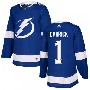 Authentic Adidas Youth Trevor Carrick Blue Home Jersey - NHL Tampa Bay Lightning