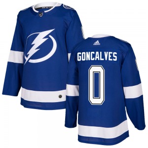 Authentic Adidas Youth Gage Goncalves Blue Home Jersey - NHL Tampa Bay Lightning