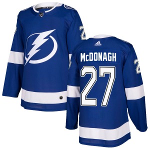 Authentic Adidas Youth Ryan McDonagh Blue Home Jersey - NHL Tampa Bay Lightning