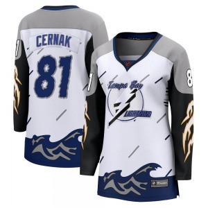 Breakaway Fanatics Branded Women's Erik Cernak White Special Edition 2.0 Jersey - NHL Tampa Bay Lightning