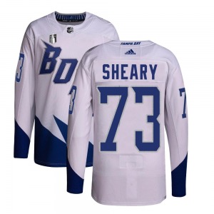 Authentic Adidas Youth Conor Sheary White 2022 Stadium Series Primegreen 2022 Stanley Cup Final Jersey - NHL Tampa Bay Lightning