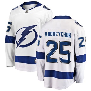 Breakaway Fanatics Branded Youth Dave Andreychuk White Away Jersey - NHL Tampa Bay Lightning