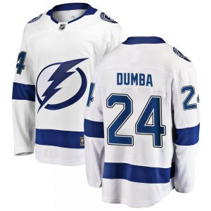Breakaway Fanatics Branded Youth Matt Dumba White Away Jersey - NHL Tampa Bay Lightning