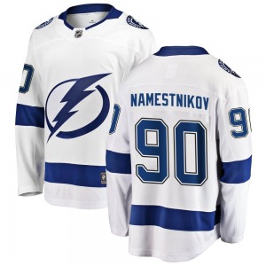 Breakaway Fanatics Branded Youth Vladislav Namestnikov White Away Jersey - NHL Tampa Bay Lightning