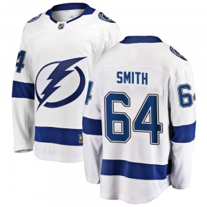 Breakaway Fanatics Branded Youth Gemel Smith White Away Jersey - NHL Tampa Bay Lightning