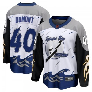 Breakaway Fanatics Branded Adult Gabriel Dumont White Special Edition 2.0 Jersey - NHL Tampa Bay Lightning