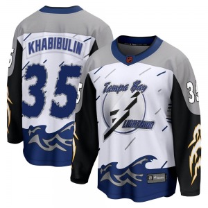 Breakaway Fanatics Branded Adult Nikolai Khabibulin White Special Edition 2.0 Jersey - NHL Tampa Bay Lightning