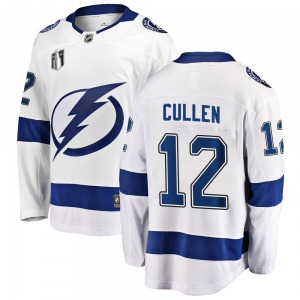 Breakaway Fanatics Branded Adult John Cullen White Away 2022 Stanley Cup Final Jersey - NHL Tampa Bay Lightning