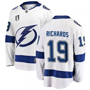 Breakaway Fanatics Branded Adult Brad Richards White Away 2022 Stanley Cup Final Jersey - NHL Tampa Bay Lightning