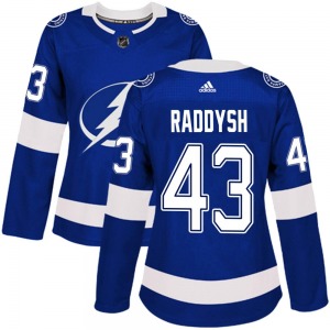 Authentic Adidas Women's Darren Raddysh Blue Home Jersey - NHL Tampa Bay Lightning