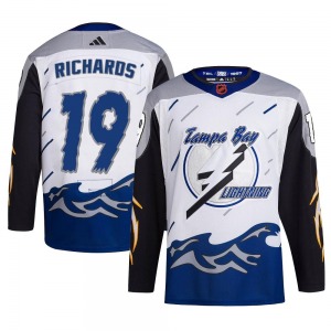 Authentic Adidas Adult Brad Richards White Reverse Retro 2.0 Jersey - NHL Tampa Bay Lightning