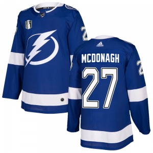 Authentic Adidas Youth Ryan McDonagh Blue Home 2022 Stanley Cup Final Jersey - NHL Tampa Bay Lightning