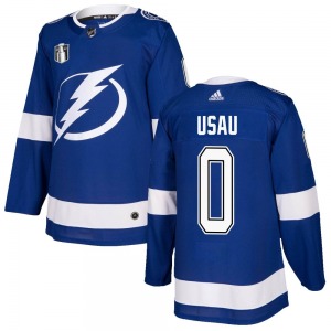 Authentic Adidas Youth Ilya Usau Blue Home 2022 Stanley Cup Final Jersey - NHL Tampa Bay Lightning