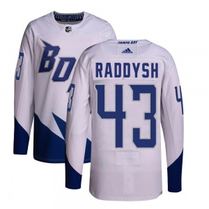 Authentic Adidas Youth Darren Raddysh White 2022 Stadium Series Primegreen Jersey - NHL Tampa Bay Lightning