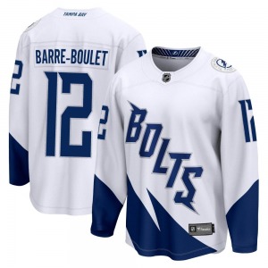 Breakaway Fanatics Branded Youth Alex Barre-Boulet White 2022 Stadium Series Jersey - NHL Tampa Bay Lightning