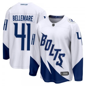 Breakaway Fanatics Branded Youth Pierre-Edouard Bellemare White 2022 Stadium Series Jersey - NHL Tampa Bay Lightning