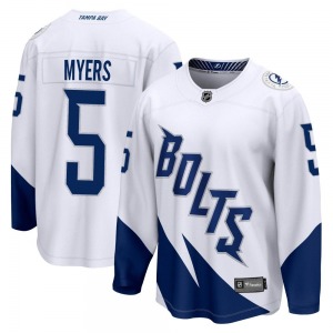 Breakaway Fanatics Branded Youth Philippe Myers White 2022 Stadium Series Jersey - NHL Tampa Bay Lightning