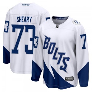 Breakaway Fanatics Branded Youth Conor Sheary White 2022 Stadium Series Jersey - NHL Tampa Bay Lightning