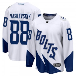 Breakaway Fanatics Branded Youth Andrei Vasilevskiy White 2022 Stadium Series Jersey - NHL Tampa Bay Lightning