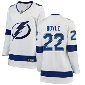 Breakaway Fanatics Branded Women's Dan Boyle White Away Jersey - NHL Tampa Bay Lightning