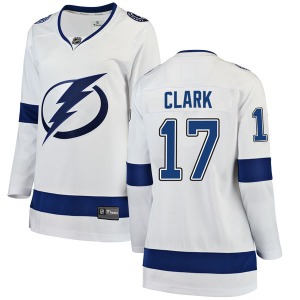 Breakaway Fanatics Branded Women's Wendel Clark White Away Jersey - NHL Tampa Bay Lightning