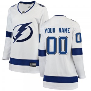 Breakaway Fanatics Branded Women's Custom White Custom Away Jersey - NHL Tampa Bay Lightning