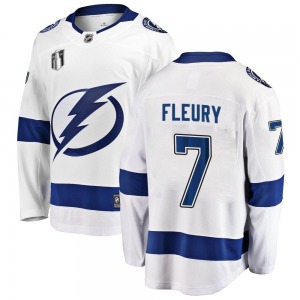 Breakaway Fanatics Branded Youth Haydn Fleury White Away 2022 Stanley Cup Final Jersey - NHL Tampa Bay Lightning