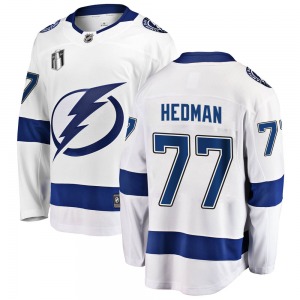 Breakaway Fanatics Branded Youth Victor Hedman White Away 2022 Stanley Cup Final Jersey - NHL Tampa Bay Lightning