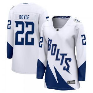 Breakaway Fanatics Branded Women's Dan Boyle White 2022 Stadium Series Jersey - NHL Tampa Bay Lightning