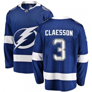 Breakaway Fanatics Branded Youth Fredrik Claesson Blue Home Jersey - NHL Tampa Bay Lightning