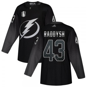 Authentic Adidas Youth Darren Raddysh Black Alternate 2022 Stanley Cup Final Jersey - NHL Tampa Bay Lightning