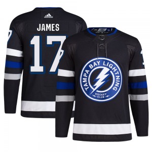 Authentic Adidas Adult Dominic James Black Alternate Primegreen Jersey - NHL Tampa Bay Lightning