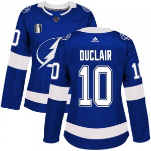 Authentic Adidas Women's Anthony Duclair Blue Home 2022 Stanley Cup Final Jersey - NHL Tampa Bay Lightning