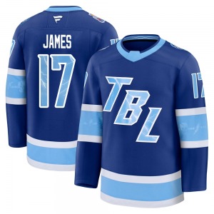 Premium Fanatics Adult Dominic James Blue 2026 Stadium Series Jersey - NHL Tampa Bay Lightning