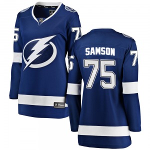 Breakaway Fanatics Branded Women's Ethan Samson Blue Home Jersey - NHL Tampa Bay Lightning
