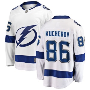 Breakaway Fanatics Branded Adult Nikita Kucherov White Away Jersey - NHL Tampa Bay Lightning