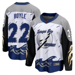 Breakaway Fanatics Branded Youth Dan Boyle White Special Edition 2.0 Jersey - NHL Tampa Bay Lightning