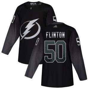Authentic Adidas Youth Cooper Flinton Black Alternate Jersey - NHL Tampa Bay Lightning