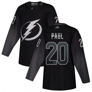 Authentic Adidas Youth Nick Paul Black Alternate Jersey - NHL Tampa Bay Lightning