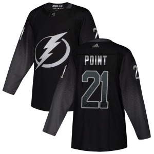 Authentic Adidas Youth Brayden Point Black Alternate Jersey - NHL Tampa Bay Lightning