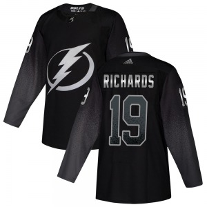 Authentic Adidas Youth Brad Richards Black Alternate Jersey - NHL Tampa Bay Lightning