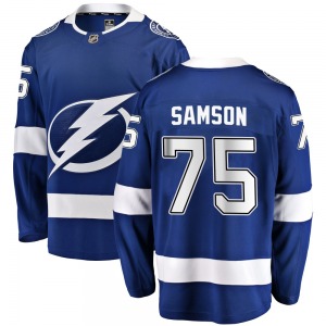Breakaway Fanatics Branded Adult Ethan Samson Blue Home Jersey - NHL Tampa Bay Lightning