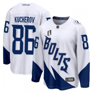 Breakaway Fanatics Branded Adult Nikita Kucherov White 2022 Stadium Series 2022 Stanley Cup Final Jersey - NHL Tampa Bay Lightni