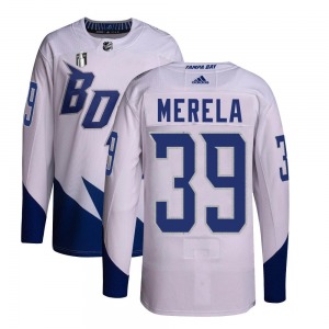 Authentic Adidas Youth Waltteri Merela White 2022 Stadium Series Primegreen 2022 Stanley Cup Final Jersey - NHL Tampa Bay Lightn