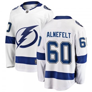 Breakaway Fanatics Branded Youth Hugo Alnefelt White Away Jersey - NHL Tampa Bay Lightning