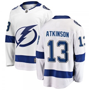 Breakaway Fanatics Branded Youth Cam Atkinson White Away Jersey - NHL Tampa Bay Lightning