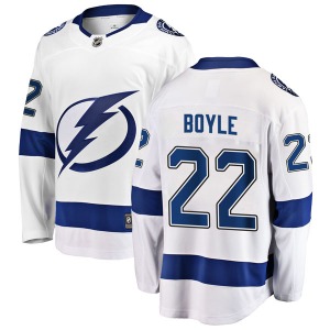 Breakaway Fanatics Branded Youth Dan Boyle White Away Jersey - NHL Tampa Bay Lightning