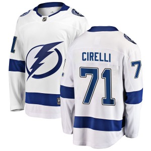 Breakaway Fanatics Branded Youth Anthony Cirelli White Away Jersey - NHL Tampa Bay Lightning