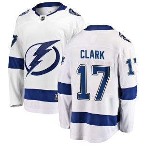Breakaway Fanatics Branded Youth Wendel Clark White Away Jersey - NHL Tampa Bay Lightning