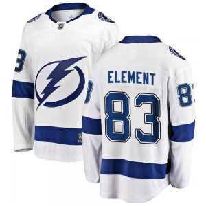 Breakaway Fanatics Branded Youth Shawn Element White Away Jersey - NHL Tampa Bay Lightning